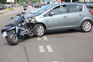 motorcycle car accident